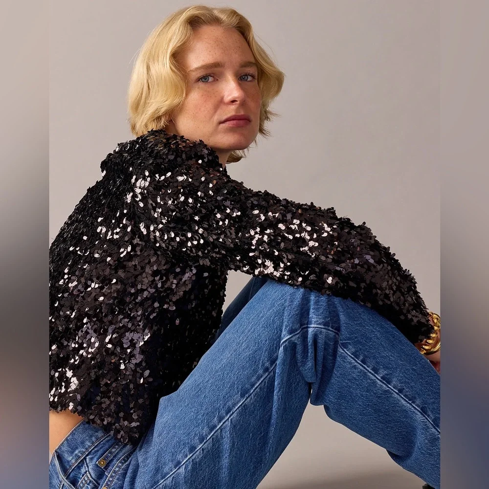 J.Crew Collection sequin lady jacket BV212